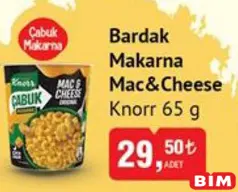KNORR BARDAK MAKARNA MAC&CHEESE 65 G
